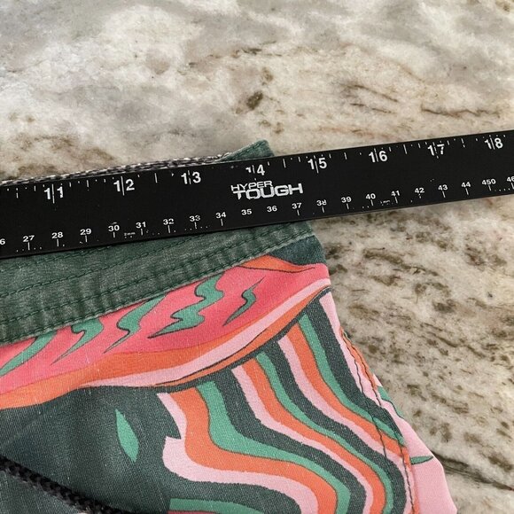 Volcom Scrap Stoney Board Short Men 28 / 14 Green Tropical Cinch Fly Swim Trunk - Picture 11 of 14